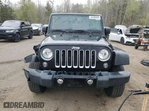 2018 Jeep Wrangler Sahara z VIN 1C4AJWBG0JL903053, wystawiony jako Copart lot #55486835 z przebiegiem 136 516 mil mil oraz Czysty tytuł • Clean title. Historia ofert i sprzedaży dostępna na DreamBid. Obrazek 5.