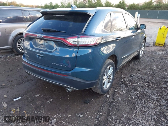 2016 Ford Edge Titanium with VIN 2FMPK3K80GBB48344, listed as a IAAI auction lot 40812473 with 65,999 mi miles. Bid and sale history available at carsss.com. Image 4.