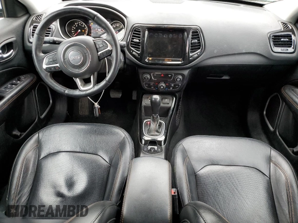 2019 Jeep Compass Limited with VIN 3C4NJCCB8KT675988, listed as a Copart auction lot 43600735 with 107,775 mi miles and Salvage Title. Bid and sale history available at carsss.com. Image 8.