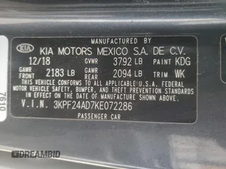 2019 Kia Forte LXS with VIN 3KPF24AD7KE072286, listed as a Copart auction lot 48974935 with 65,944 mi miles and Clean Title. Bid and sale history available at carsss.com. Image 13.
