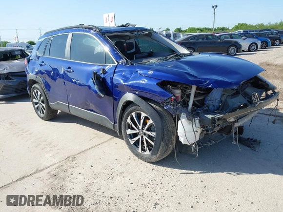 2022 Toyota Corolla Cross XLE with VIN 7MUDAAAG8NV027585, listed as a IAAI auction lot 41781177 with 36,841 mi miles and . Bid and sale history available at DreamBid. Image 1.