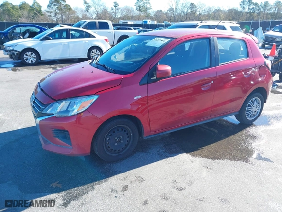 2021 Mitsubishi Mirage ES with VIN ML32AUHJ9MH009039, listed as a IAAI auction lot 41257856 with 59444 miles. Bid and sale history available at carsss.com. Image 17.