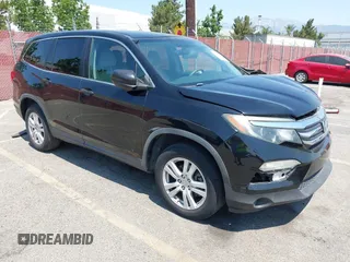 2018 Honda Pilot LX with VIN 5FNYF5H16JB010191, listed as a IAAI auction lot 42735527 with 155,906 mi miles and . Bid and sale history available at DreamBid. Image 1.