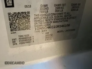 2018 Chevrolet Suburban LT с VIN 1GNSCHKC2JR346108, выставлен на аукционе Copart как лот 55142785 с пробегом 150 857 миль миль и Списание • Salvage title. История ставок и продаж доступна на DreamBid. Изображение 14.