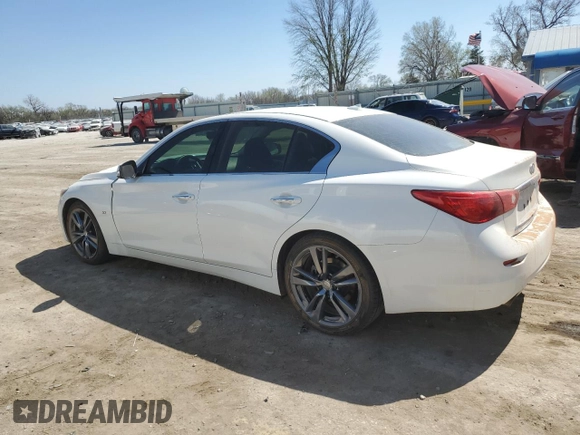 2015 Infiniti Q50 Premium with VIN JN1BV7AP4FM352906, listed as a Copart auction lot 50813885 with Not provided miles and Clean title. Bid and sale history available at DreamBid. Image 2.