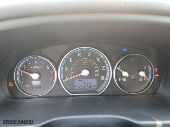 2008 Hyundai Santa Fe SE with VIN 5NMSH13E58H221121, listed as a Copart auction lot 49084395 with 193,910 mi miles and Salvage Title. Bid and sale history available at carsss.com. Image 9.