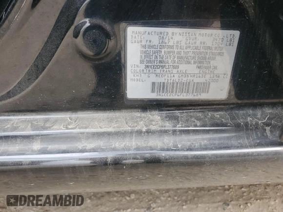2015 Nissan Note SV with VIN 3N1CE2CP6FL377689, listed as a Copart auction lot 53904185 with Not Provided miles and Clean Title. Bid and sale history available at DreamBid. Image 12.
