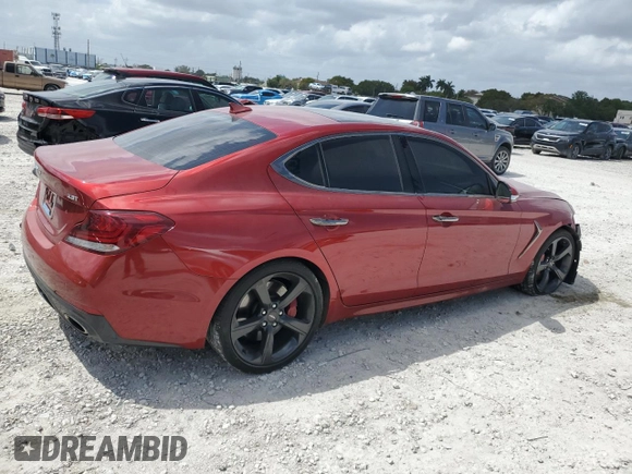 2020 Genesis G70 3.3T с VIN KMTG34LE2LU053267, выставлен на аукционе Copart как лот 51118135 с пробегом 34 555 миль миль и Списание • Salvage title. История ставок и продаж доступна на DreamBid. Изображение 3.