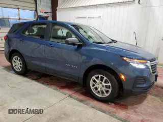 2024 Chevrolet Equinox LS with VIN 3GNAXHEGXRL316615, listed as a Copart auction lot 47014345 with 4,220 mi miles and Salvage Title. Bid and sale history available at DreamBid. Image 4.