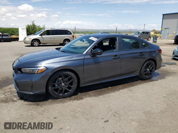 2025 Honda Civic Sport with VIN 2HGFE2F54SH597339, listed as a Copart auction lot 59795335 with 228 mi miles and Clean title. Bid and sale history available at DreamBid. Image 1.
