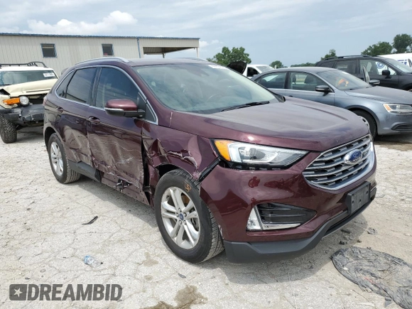 2020 Ford Edge SEL with VIN 2FMPK3J94LBB47444, listed as a Copart auction lot 59854325 with 61,710 mi miles and Salvage title. Bid and sale history available at DreamBid. Image 4.