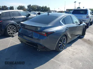 2021 Lexus IS 350 F Sport with VIN JTHGZ1B28M5047647, listed as a IAAI auction lot 42485887 with 27,544 mi miles and . Bid and sale history available at DreamBid. Image 4.