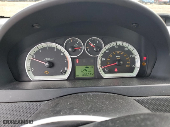 2009 Chevrolet Aveo LT w/2LT with VIN KL1TG56E29B395364, listed as a Copart auction lot 85162004 with 166,094 mi miles and Salvage Title. Bid and sale history available at carsss.com. Image 9.