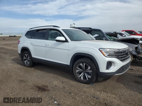 2024 Volkswagen Atlas SE with VIN 1V2LR2CA2RC509410, listed as a Copart auction lot 53827885 with 22,107 mi miles and Salvage title. Bid and sale history available at DreamBid. Image 4.