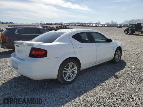 2013 Dodge Avenger SXT with VIN 1C3CDZCB1DN576258, listed as a Copart auction lot 51363225 with 86,952 mi miles and Salvage Title. Bid and sale history available at DreamBid. Image 3.