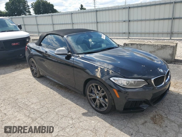 2016 BMW 2 Series M235i with VIN WBA1M1C52GV394388, listed as a Copart auction lot 73257804 with 87,391 mi miles and Salvage Title. Bid and sale history available at carsss.com. Image 4.