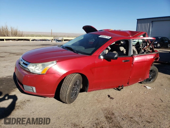 2010 Ford Focus SE with VIN 1FAHP3FN5AW280523, listed as a Copart auction lot 50020715 with 0 mi miles and Salvage Title. Bid and sale history available at carsss.com. Image 1.