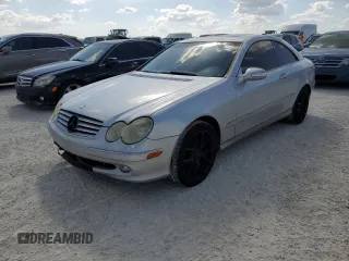 2003 Mercedes-Benz CLK-Class 3.2L with VIN WDBTJ65J63F050559, listed as a Copart auction lot 77650564 with 218,619 mi miles and Clean Title. Bid and sale history available at carsss.com. Image 1.