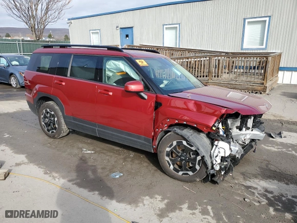 2025 Hyundai Santa Fe SEL with VIN 5NMP2DGL3SH070062, listed as a Copart auction lot 80900934 with 0 mi miles and Salvage Title. Bid and sale history available at carsss.com. Image 4.