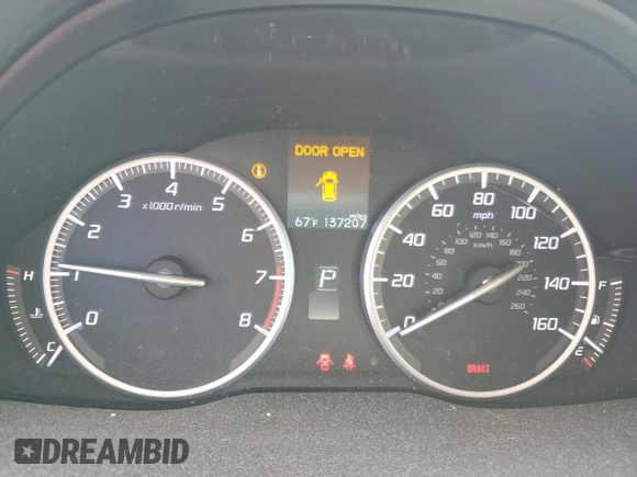 2016 Acura RDX Technology with VIN 5J8TB3H55GL016410, listed as a Copart auction lot 47255255 with 137,207 mi miles and Salvage Title. Bid and sale history available at DreamBid. Image 9.