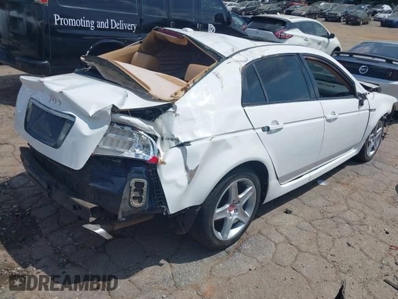 2005 Acura TL with VIN 19UUA66225A048290, listed as a IAAI auction lot 40071188 with 1 mi miles. Bid and sale history available at carsss.com. Image 4.