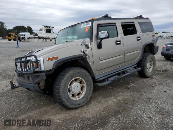 2003 Hummer H2 with VIN 5GRGN23U93H128347, listed as a Copart auction lot 49315985 with 277,074 mi miles and Salvage Title. Bid and sale history available at carsss.com. Image 1.