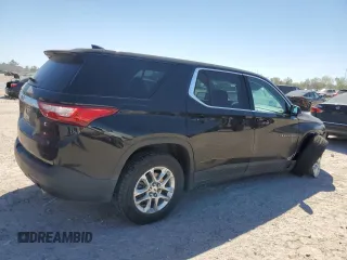 2021 Chevrolet Traverse LS with VIN 1GNERFKW1MJ242528, listed as a Copart auction lot 49739655 with 49,697 mi miles and Salvage Title. Bid and sale history available at carsss.com. Image 3.