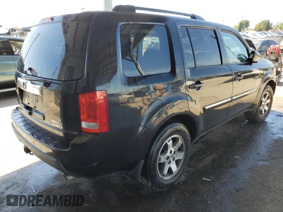 2011 Honda Pilot Touring with VIN 5FNYF4H91BB056903, listed as a Copart auction lot 49867425 with 102,135 mi miles and Salvage Title. Bid and sale history available at carsss.com. Image 3.