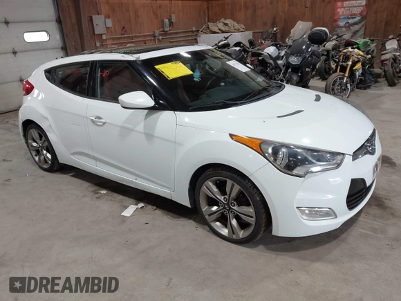 2012 Hyundai Veloster w/Black Int with VIN KMHTC6AD3CU080878, listed as a IAAI auction lot 42377636 with 152,430 mi miles and . Bid and sale history available at DreamBid. Image 1.