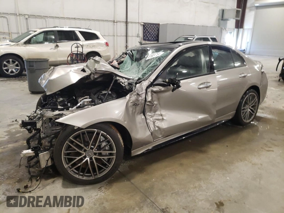 2024 Mercedes-Benz C 43 AMG with VIN W1KAF8HB8RR229631, listed as a Copart auction lot 81624764 with Not provided miles and Salvage title. Bid and sale history available at DreamBid. Image 1.