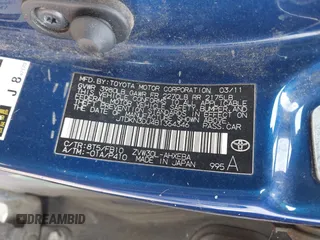 2011 Toyota Prius I with VIN JTDKN3DU4B1364346, listed as a IAAI auction lot 41607932 with 216,801 mi miles and . Bid and sale history available at DreamBid. Image 9.