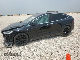 2020 Tesla Model X Long Range with VIN 5YJXCBE23LF302660, listed as a Copart auction lot 54181524 with 46,537 mi miles and Salvage Title. Bid and sale history available at DreamBid. Image 1.