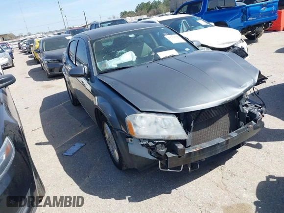 2012 Dodge Avenger SXT with VIN 1C3CDZCB9CN182697, listed as a IAAI auction lot 41734348 with 108,679 mi miles and . Bid and sale history available at DreamBid. Image 1.