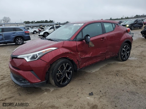 2018 Toyota C-HR XLE with VIN NMTKHMBXXJR011345, listed as a Copart auction lot 44803745 with 96,649 mi miles and Clean Title. Bid and sale history available at carsss.com. Image 1.