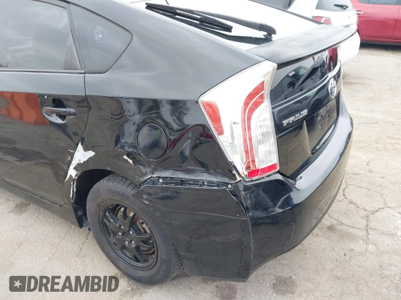 2013 Toyota Prius One with VIN JTDKN3DU9D5656134, listed as a IAAI auction lot 41900724 with 169,446 mi miles. Bid and sale history available at carsss.com. Image 6.