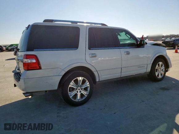 2015 Ford Expedition Platinum z VIN 1FMJU1LTXFEF03370, wystawiony jako Copart lot #47009175 z przebiegiem 115 282 mil mil oraz Szkoda całkowita • Salvage title. Historia ofert i sprzedaży dostępna na DreamBid. Obrazek 3.