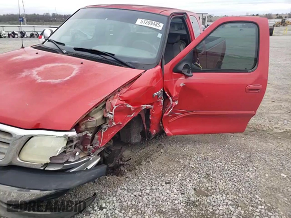 2002 Ford F-150 XL with VIN 1FTRX17W12NB06157, listed as a Copart auction lot 51209485 with 167,953 mi miles and Salvage Title. Bid and sale history available at carsss.com. Image 11.