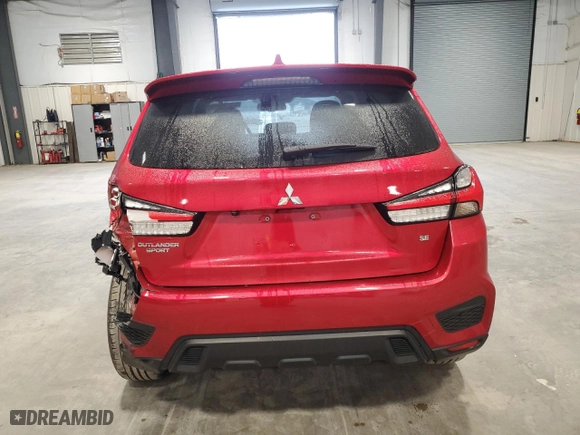 2022 Mitsubishi Outlander Sport SE with VIN JA4APVAU2NU023059, listed as a Copart auction lot 48401725 with 55,307 mi miles and Clean Title. Bid and sale history available at carsss.com. Image 6.