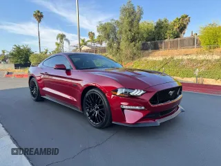 2019 Ford Mustang GT with VIN 1FA6P8CF8K5168730, listed as a Copart auction lot 62222515 with 42,889 mi miles and Salvage title. Bid and sale history available at DreamBid. Image 1.