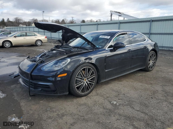 2018 Porsche Panamera 4S with VIN WP0AB2A73JL134376, listed as a Copart auction lot 45430135 with 54,684 mi miles and Salvage Title. Bid and sale history available at carsss.com. Image 1.
