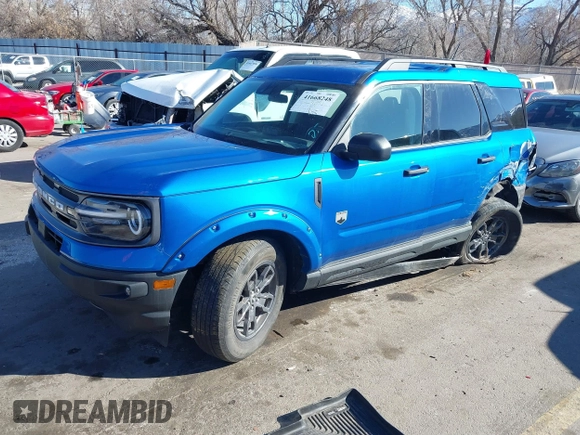 2022 Ford Bronco Sport Big Bend z VIN 3FMCR9B63NRD18433, wystawiony jako IAAI lot #41668248 z przebiegiem 23 364 mil mil oraz . Historia ofert i sprzedaży dostępna na DreamBid. Obrazek 17.