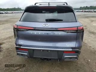 2024 Infiniti QX60 Autograph with VIN 5N1DL1HU0RC351441, listed as a Copart auction lot 63048824 with 6,953 mi miles and Salvage title. Bid and sale history available at DreamBid. Image 6.