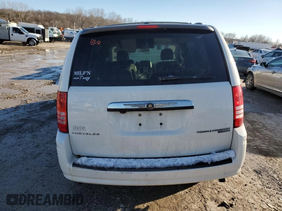 2010 Chrysler Town & Country Touring with VIN 2A4RR5D18AR320312, listed as a Copart auction lot 47983065 with 209,608 mi miles and Salvage Title. Bid and sale history available at carsss.com. Image 6.
