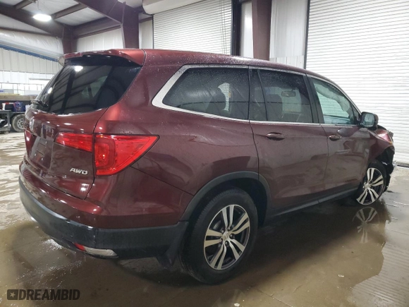 2018 Honda Pilot EX-L with VIN 5FNYF6H56JB057522, listed as a Copart auction lot 51627415 with 77,813 mi miles and Salvage Title. Bid and sale history available at carsss.com. Image 3.
