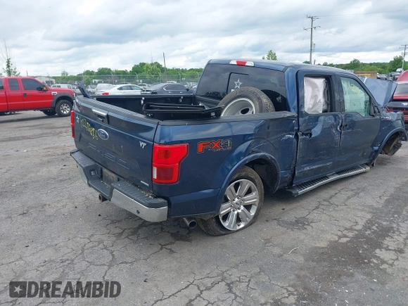 2018 Ford F-150 XL with VIN 1FTEW1EG3JFE60963, listed as a IAAI auction lot 42256856 with 146,155 mi miles and . Bid and sale history available at DreamBid. Image 4.