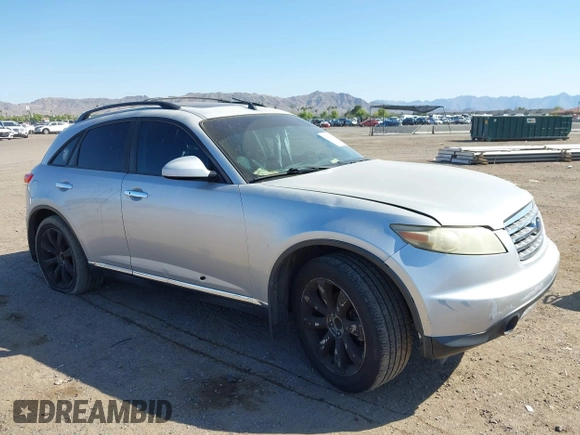 2006 Infiniti FX with VIN JNRAS08U26X102387, listed as a IAAI auction lot 42472378 with 216,266 mi miles and . Bid and sale history available at DreamBid. Image 1.