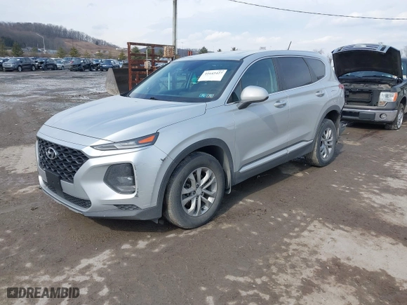 2020 Hyundai Santa Fe SE with VIN 5NMS2CAD6LH168588, listed as a IAAI auction lot 41643427 with 50,446 mi miles. Bid and sale history available at carsss.com. Image 18.