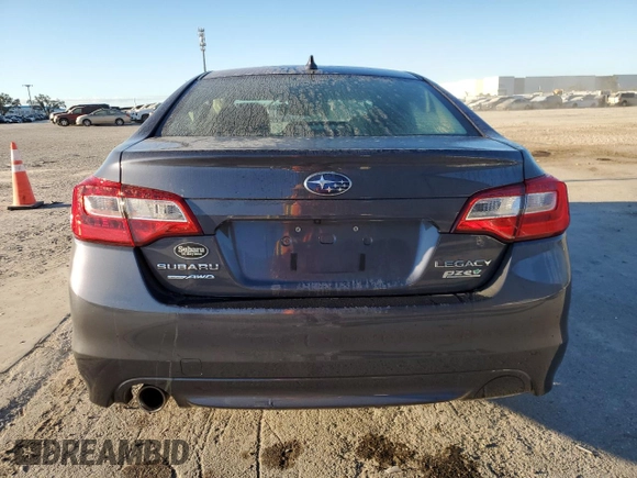2017 Subaru Legacy Premium with VIN 4S3BNAF65H3039124, listed as a Copart auction lot 72745823 with 60,716 mi miles. Bid and sale history available at carsss.com. Image 6.