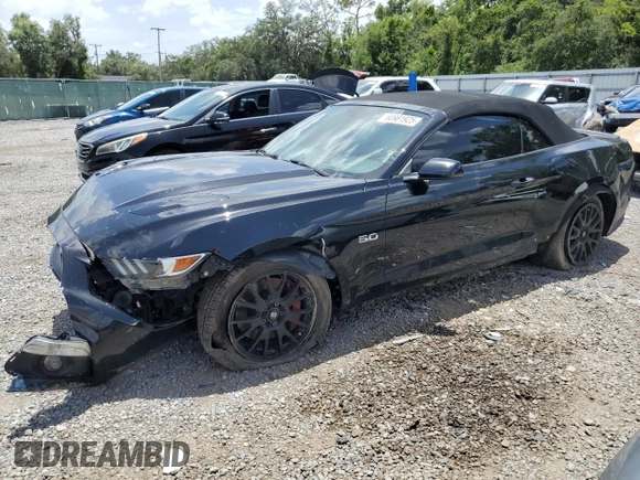 2016 Ford Mustang GT Premium z VIN 1FATP8FF1G5296023, wystawiony jako Copart lot #60981925 z przebiegiem 100 109 mil mil oraz Szkoda całkowita • Salvage title. Historia ofert i sprzedaży dostępna na DreamBid. Obrazek 1.