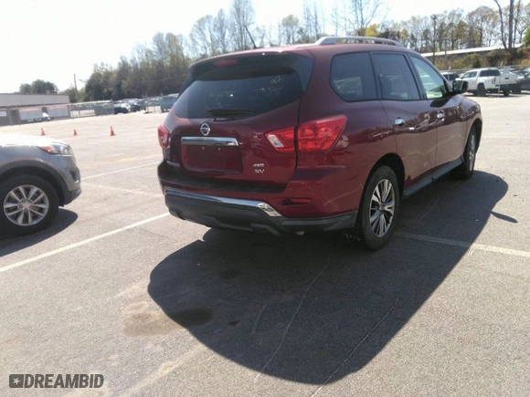 2018 Nissan Pathfinder SV with VIN 5N1DR2MM8JC659908, listed as a IAAI auction lot 41946065 with 101,529 mi miles. Bid and sale history available at carsss.com. Image 4.